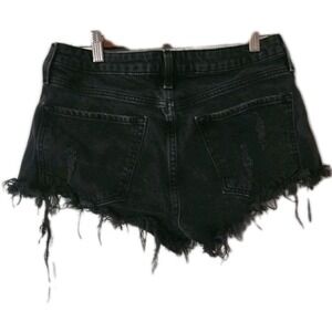 Forever 21 Black Distressed Shorty Shorts Size 29